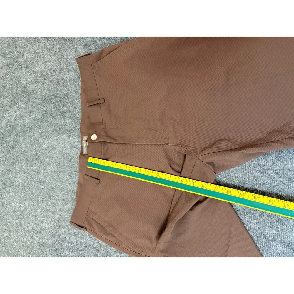 Peter Millar Crown Sport Mens 36 Brown Performance Golf Shorts Wicking Polyester